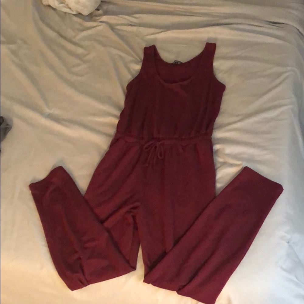 Maroon jumpsuit
